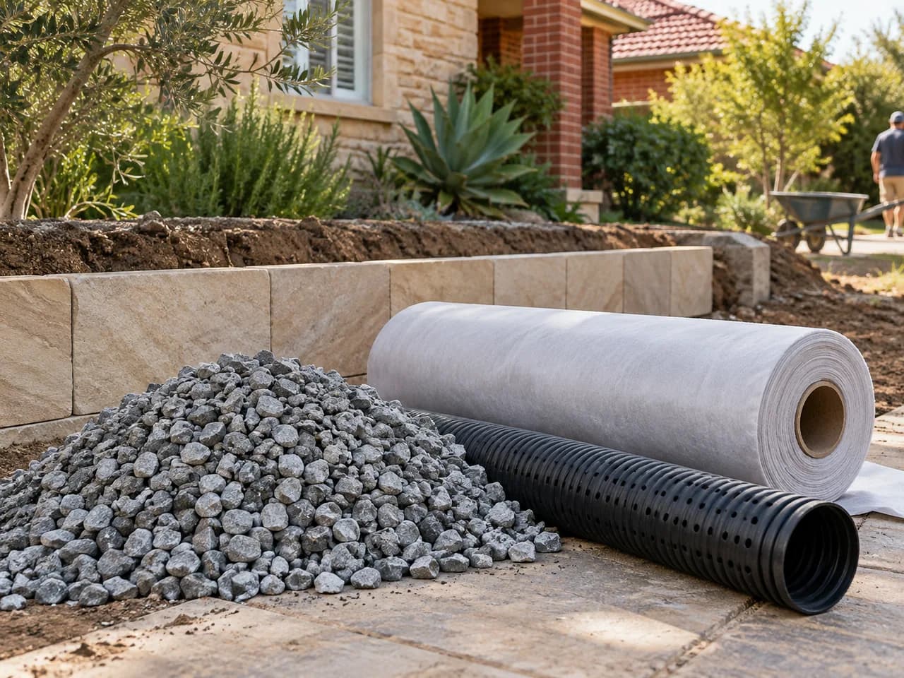 Illustrative retaining wall service context in Adelaide